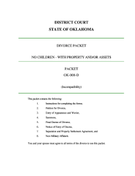 With oklahoma divorce forms, uncontested oklahoma divorce forms, llc is here to help oklahoman's get their divorce forms online and other legal documents for the lowest possible prices. Divorce In Oklahoma Fill Out And Sign Printable Pdf Template Signnow