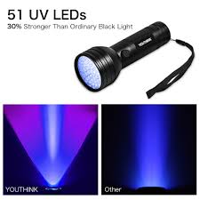 Uv stain detective led blacklight for detecting urine how to spot urine using black light urine detection? Uv Flashlight Black Light Uv Lights 51 Led Ultraviolet Blacklight Pet Urine Detector For Dog Cat Urine Dry Stains Bed Bug Matching Walmart Com Walmart Com
