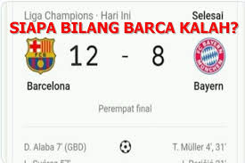 5 Meme Kocak Barca Usai Tumbang 2 8 Dari Bayern Jangan Kenceng Kenceng Ketawanya