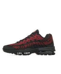 Nike Air Max 95 Ultra Jacquard Black Red Trainers Sale Nike Air Max Nike Air Max 95 Air Max