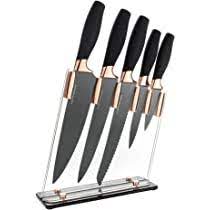 Maybe you would like to learn more about one of these? 6 Piece Knife Set 5 Beautiful Rose Gold Knives With Knife Block Sharp Kitchen Knife Sets Multiple Size All Purpose Kitchen Knives 8 Chef Bread Carving Knife