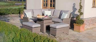 Browse our range of garden furniture at ikea. Maze Rattan Harrogate Square Corner Dining With Rising Table And Weatherproof Cushions The Clearance Zone
