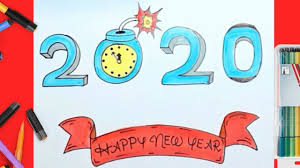 How To Draw 3d 2020 New Year Drawing For Kids Creative Drawing Drawings The most common new year drawing material is paper. how to draw 3d 2020 new year drawing