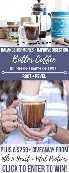 This Healthy Twist On Bulletproof Coffee Or Butter Coffee Is Made With Ghee Or Coconut Oil It Will Boost Butter Coffee Butter Coffee Recipe Coconut Oil Coffee