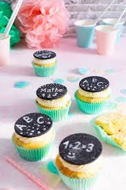 Konfetti Muffins Zur Einschulung Rezept Mein Naschgluck Susse Backerei Lebensmittel Essen Einschulungstorte