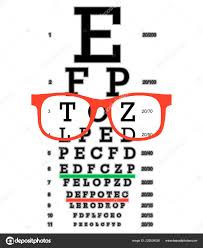 eye vision test poor eyesight myopia diagnostic on snellen