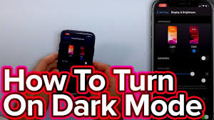 How To Turn On Dark Mode On Iphone Ios 13 Youtube