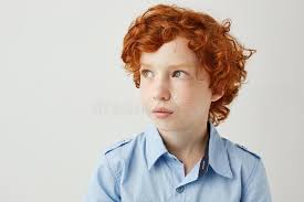 All they need is a few snips every once in a while to maintain a fluffy length and they are good to go. Close Up Of Good Looking Little Boy With Red Curly Hair And Freckles Looking Aside With Interested And Relaxed Stock Image Image Of Curly Ginger 103250201