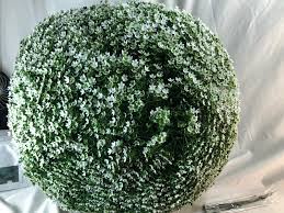 These spheres are covered in faux flowers for a lush, lifelike look that's chic and versatile. As Is Wicker Park 19 Faux Floral Oversized Garden Sphere Wholesale Bidder