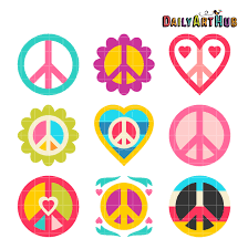 Love And Peace Clip Art Set Daily Art Hub Free Clip Art Everyday Peace And Love Clip Art Free Art