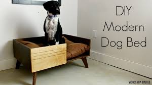 The only thing i could find was a feather top pillow that doesn't fit any of the beds in our house so is tucked away. How To Build A Modern Diy Dog Bed Youtube