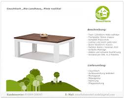 Couchtisch Rio Landhaus Hohe 55cm