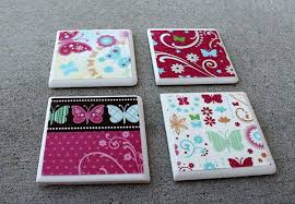 You will need alcohol ink, glazed white ceramic tiles, alcohol, paper towels, clear spray paint, foam cork or felt steps 1. Diy Mod Podge Tile Coaster Tutorial Diy Mod Podge Diy Coasters Tile Diy Coasters