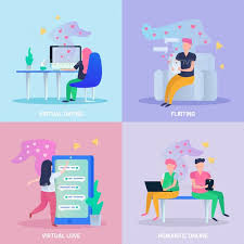 Virtual Love Orthogonal Concept Online Dating Chat Flirting Flirting Quotes Funny