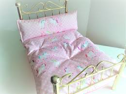 unicorn fluffy doll bed comforter blanket with matching etsy american girl doll bed 18 doll bed doll beds