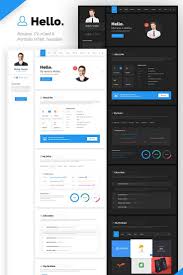 Built in the minimal design style, this website is trendy and will allow the viewer to. Hello Resume Cv Vcard Portfolio Html5 Template Website Template Website Templates Website Design Web Design