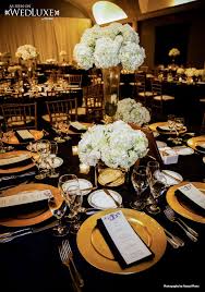 Black And White Centerpieces For Wedding Tables Wedluxe Magazine Gold Wedding Decorations Gold Wedding Centerpieces Wedding Centerpieces