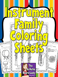 Instrument Family Coloring Sheets 12 Pages Instrument Families Music Teaching Resources Family Coloring
