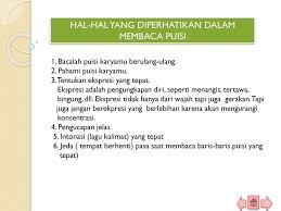 Sebutkan hal hal yang perlu diperhatikan dalam membaca puisi. Apa Yang Harus Diperhatikan Saat Membaca Puisi Edukasi News