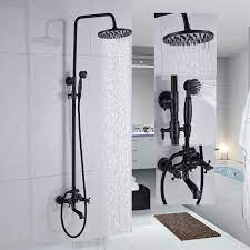 .bronze hardware, can i soak an oil rubbed bronzed fixture in white vinegar to clean, aged bronze shower head, how damage an oiled bronze shower head, will vinegar remove the bronze finish on my shower head?, what rubbed bronze, rubbed bronze shower head, cleaning oil rubbed bronze. Shower Faucets Oil Rubbed Bronze Bathroom Rainfall Shower Faucet Set Mixer Tap With Hand Sprayer Wall Mounted Zd227 Shower System Aliexpress