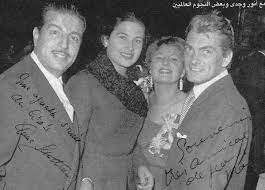 انور وجدي و ليلي فوزي egyptian actress egypt history arab actress