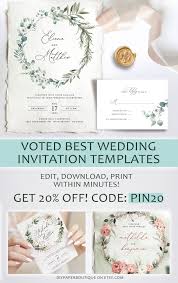 Fiftyflowers promo code didn't work? Roma Rosemary Wedding Invitation Template Watercolor Eucalyptus Greenery Editable Printable Boho Set Instant Download Diy Invites Fun Wedding Invitations Wedding Invitation Templates Make Your Own Wedding Invitations