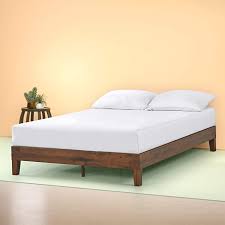 Amazon Com Zinus Marissa 12 Inch Deluxe Wood Platform Bed No Box Spring Needed Wood Slat Supp Wood Platform Bed Wood Platform Bed Frame Platform Bed Frame