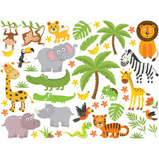 50 Stickers Animaux Et Plantes De La Jungle Stickers Stickers Animaux Animaux De La Jungle Ambiance Sticker 14 stickers animaux de la savane. 50 stickers animaux et plantes de la jungle