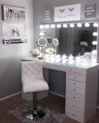 This has consumed my every waking minute of life! 44 Cute Makeup Vanity Ideas Makeup Rooms Glam Room Makeup Vanity