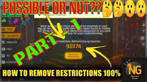 At the first time, i thought it a fake generator like the other free fire generator because i didn't win any diamond. Don T Use Trick To Remove Restriction Minus Hue Diamond Ke Liye He Ye Trick Part 2 Youtube