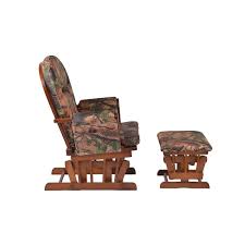 Shop for gliders & rocking chairs in nursery & decor. Cherry Artiva Usa Wood Rocking Chair With Camo Cushion Glider And Ottoman Nursery Furniture Baby Rockers Gliders