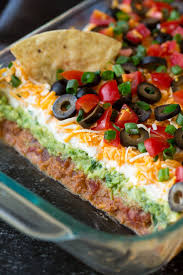 In small bowl, mix sour cream, taco seasoning mix and green chiles. 7 Layer Dip A Crowd Favorite Cooking Classy