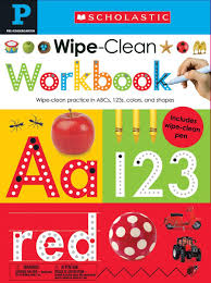 amazon com wipe clean workbook pre k scholastic early