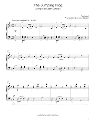Untuk melihat detail lagu lompat si katak lompat klik salah satu judul yang cocok, kemudian untuk link download. Traditional The Jumping Frog Lompat Si Katak Lompat Arr Charmaine Siagian Sheet Music Pdf Notes Chords Folk Score Educational Piano Download Printable Sku 411784