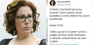 Encontre este pin e muitos outros na pasta carla zambelli de carl jp. Carla Zambelli Fala Da Morte De Bebianno Com Citacoes Da Biblia Antes Usadas Por Bolsonaro