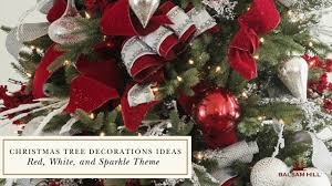Find some creativeways to decorate for christmas this year with these beautiful christmas tree theme ideas that are sure to inspire you. Christmas Tree Decorations Ideas Red White And Sparkle Theme Youtube
