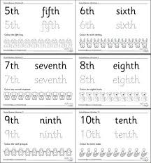 Ordinal Numbers Worksheets 1 10 Ordinal Numbers Kids Math Worksheets Writing Numbers
