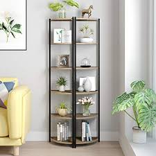Maybe you would like to learn more about one of these? Homecho 6 Tier Corner Shelf Industrial Corner Bookcase Small Display Rack 65 4 Inch Tall Storage Shelf Stand Multipurpose Shelving Unit For Home Office Rustic Brown Pricepulse