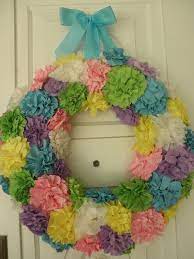 Diy Coffee Filter Wreath Diy Easter Wreath For Instructions Look At Coffee Filter Wreath On Easter Wreath Diy Diy Wreath Easter Wreaths