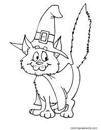 38+ black cat coloring pages halloween for printing and coloring. Printable Halloween Cat Coloring Pages Halloween Cats Coloring Pages Coloring Pages For Kids And Adults