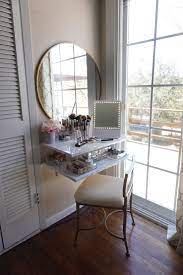 Small vanity table for bedroom. Makeup Vanity For Small Spaces Glamcor