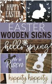 Looking For Some Super Cute Easter Home Decor How About Adding A Fun Touch With One Of These Easter Wooden Si Easter Wood Signs Easter Signs Easter Chalkboard
