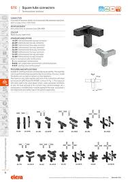 Plastic tube connectors for metric square tubes. Stc Square Tube Connectors Technopolymer And Steel By Elesa Misumi Online Shop Select Configure Order