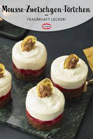 Nussige Mousse Zwetschgen Tortchen Rezept Kuchen Buffet Mousse Zwetschgen