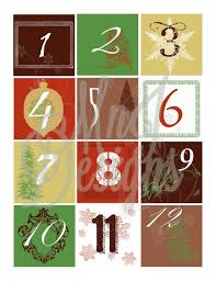 Printable Advent Calendar Numbers Christmas Countdown Advent Calendar Kit Pdf Printables Printable Advent Calendar Advent Calendar Kit Advent Calenders