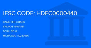 This is the state wise list of all hdfc bank branches in india. Hdfc Bank Naraina Branch Delhi Ifsc Code Hdfc0000440 Branch Code 440