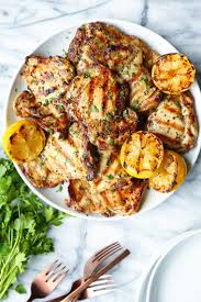 Boneless skinless chicken thighs recipes. Lemon Garlic Chicken Thighs Damn Delicious