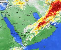 شبكة أجواء السحب و الخلايا الرعدية حاليا من خلال طقس العرب الإمارات عمان السعودية قطر البحرين اليمن سوريا لبنان فلسطين الخليج العربي