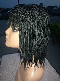 READY TO SHIP Short Braided Bangs Wig Fringe Braids Everyday Wig