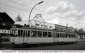 November 1965 Strassenbahn Berlin West Triebwagen 6300 T24 In Lankwitz Kaiser Wilhelm Strasse Berlin Strassenbahn Strassenbahn Berlin Geschichte